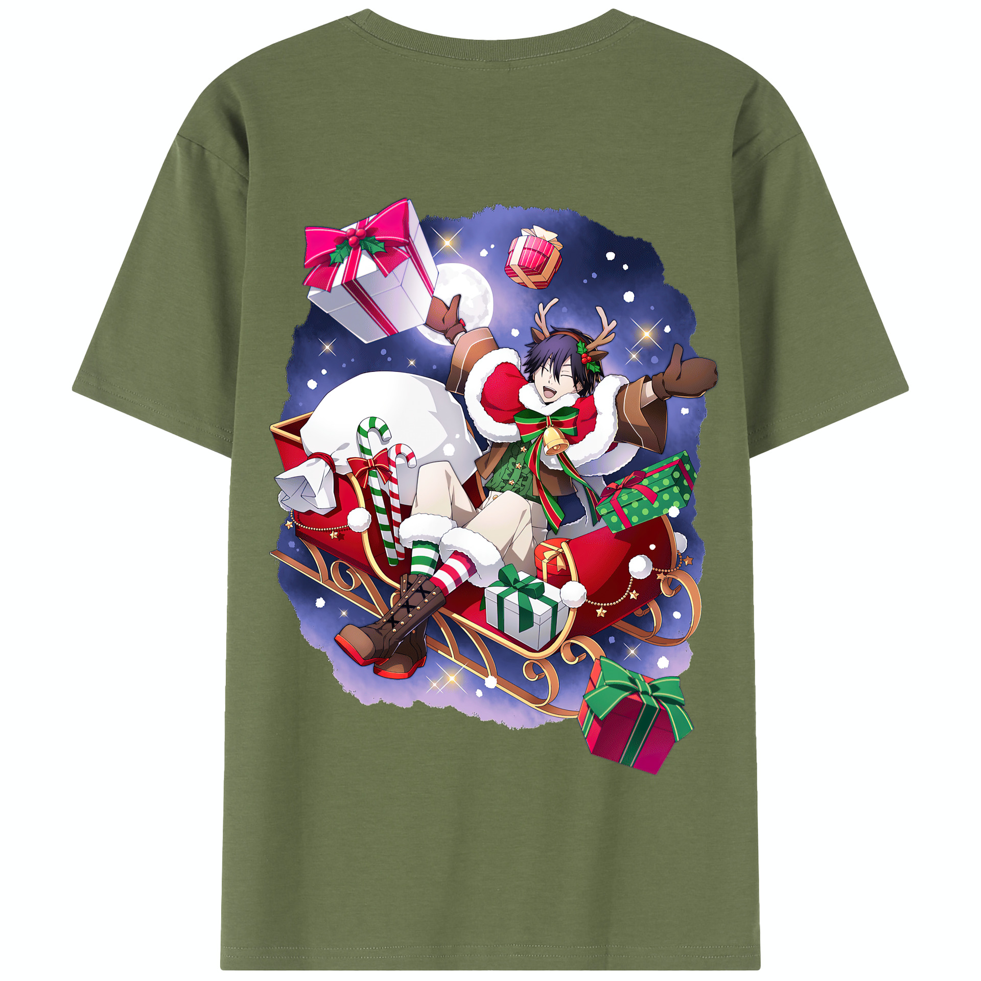 （画像用） 文豪ストレイドッグス Bungo Stray Dogs 綿100％半袖Tシャツ（背面プリント）